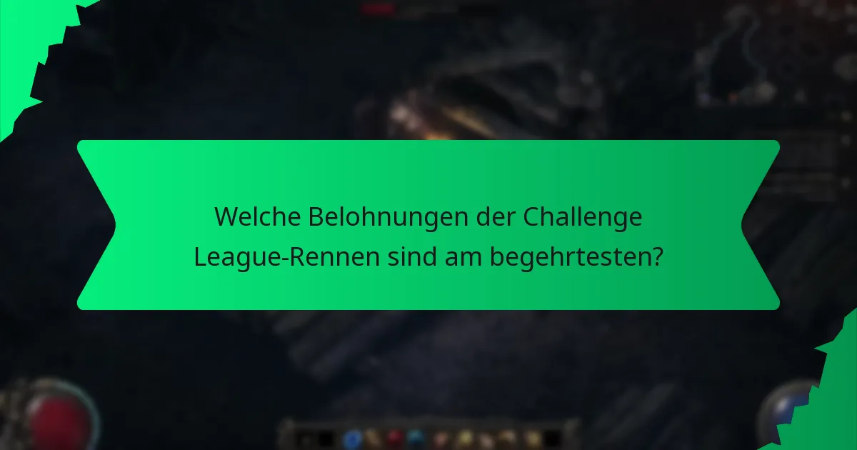 Welche Auswirkungen haben die Belohnungen der Challenge League-Rennen?