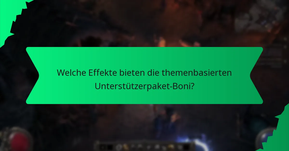 Welche Rolle spielt die Farbe bei den themenbasierten Unterstützerpaket-Boni?