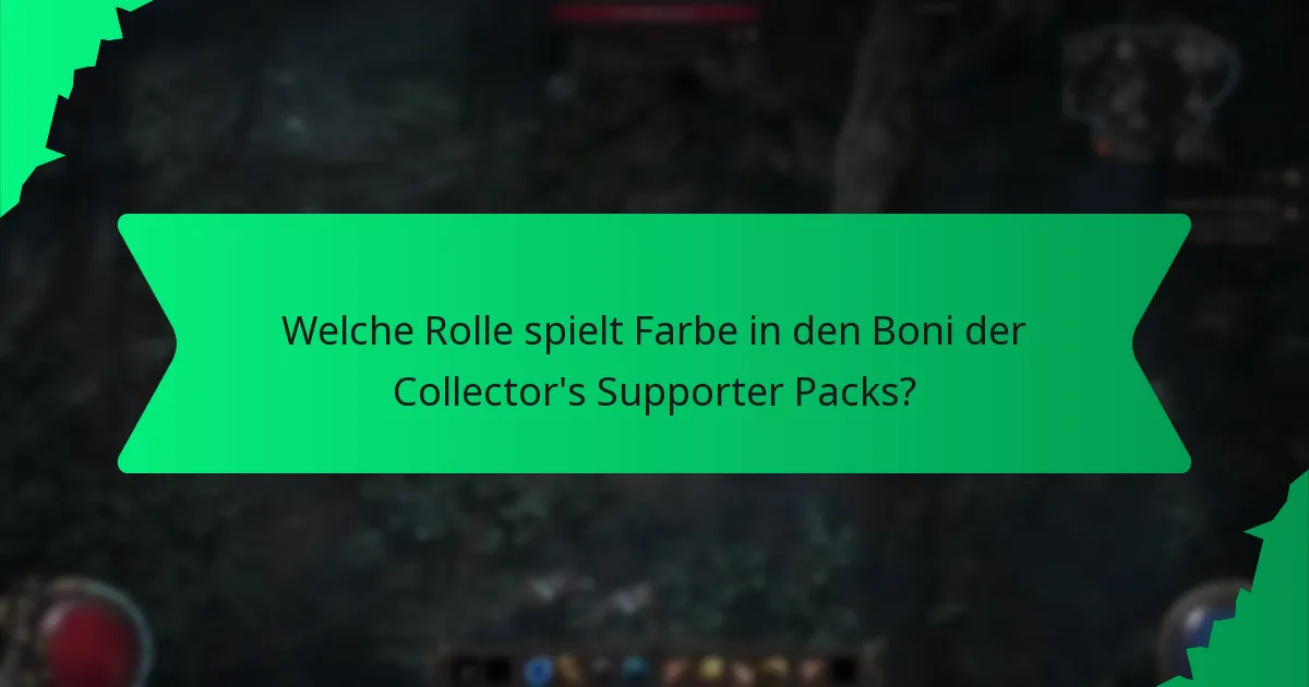 Welche Effekte sind mit den Boni der Collector's Supporter Packs verbunden?